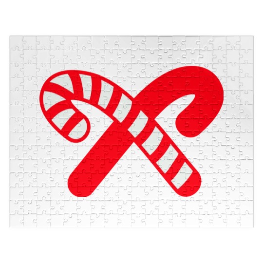 Candy Canes Icon Jigsaw Puzzles