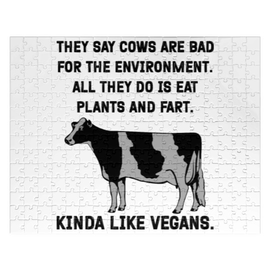 They say cows are bad for the environment. All Jigsaw Puzzles