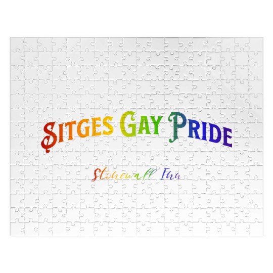Sitges Gay Pride Colors Of Rainbow LGBTQ+ Jigsaw Puzzles
