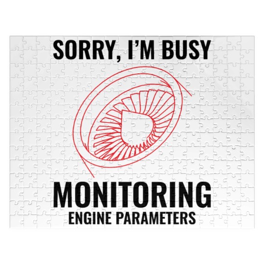 Aircraft Jet Engine Mechanic Aviation Technician Jigsaw Puzzles