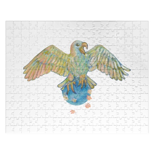 Eagle Carrying Earth Illustration Jigsaw Puzzles