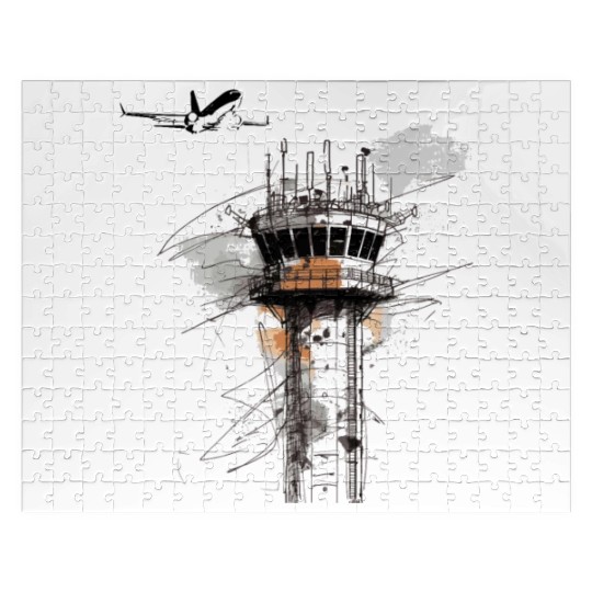 American Flag US, air traffic controller Jigsaw Puzzles