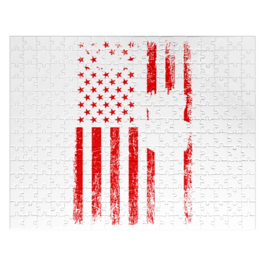 American Flag US, air traffic controller Jigsaw Puzzles