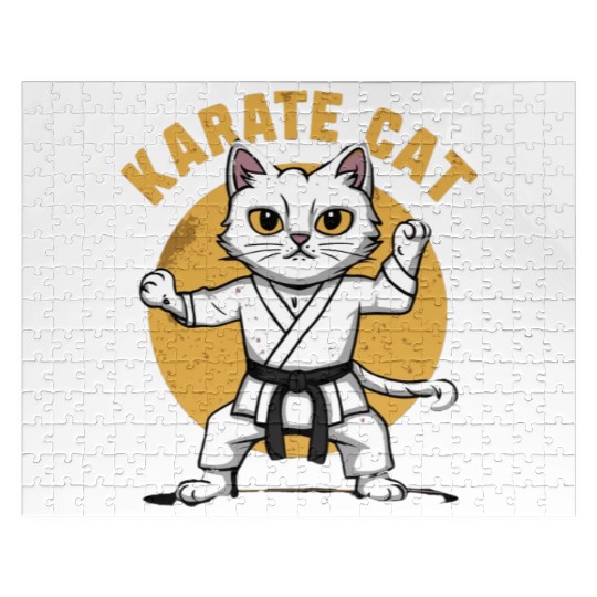 cat Brazilian jiu jitsu Jigsaw Puzzles