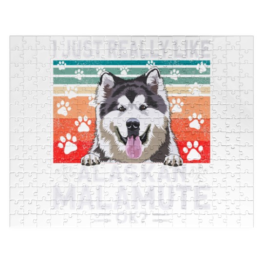 Dog Clothing Alaskan Malamute Premium Jigsaw Puzzles