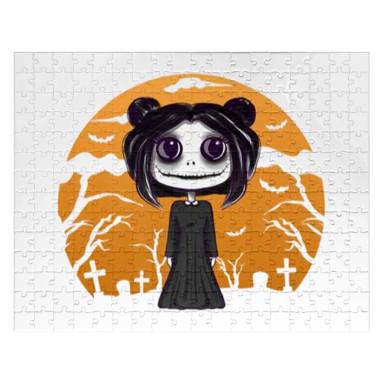Scary Halloween Clothing Premium Jigsaw Puzzles