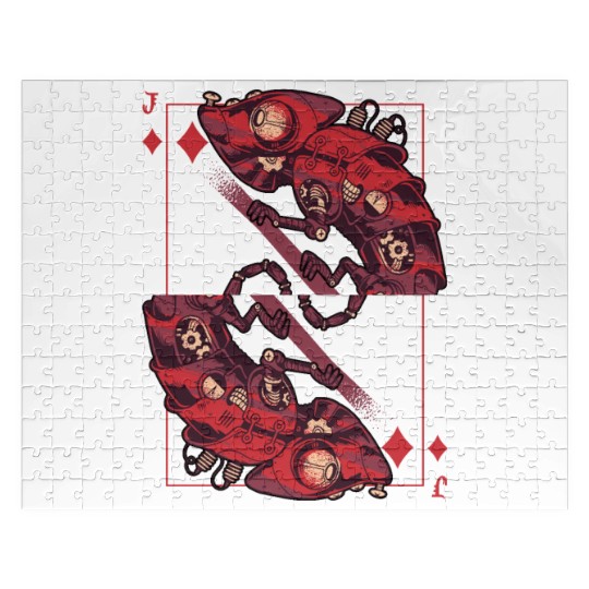 Chameleon steampunk card game Karo Jack Jigsaw Puzzles