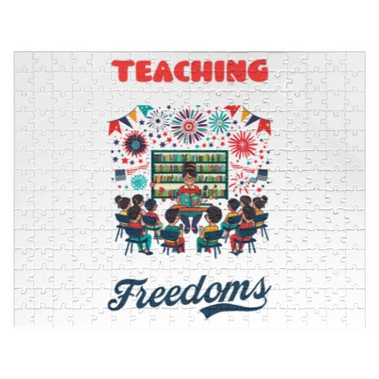 Kindergarten Teacher Tiny Patriots Big Freedoms Jigsaw Puzzles