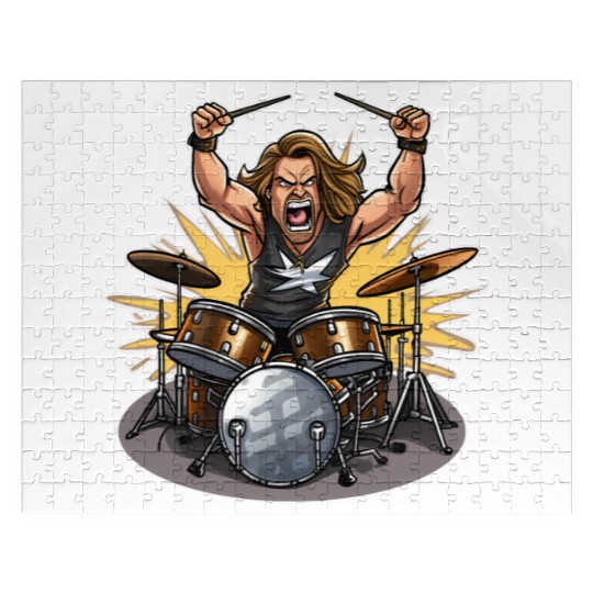 Epic Thunderous Drummer: Unleash Your Rock Star Jigsaw Puzzles