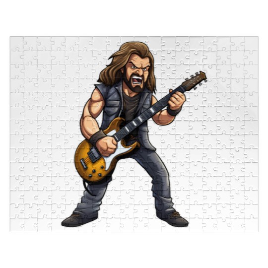 Electric Guitar Rock Star: Epic Heavy Metal Guitar Jigsaw Puzzles