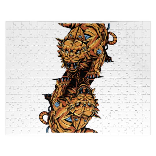 Tiger Steampunk Card Game Queen of Spades Poker Jigsaw Puzzles