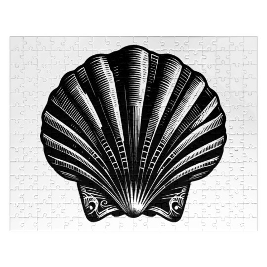 Scallop shell, symbolic of the Way of St. James Jigsaw Puzzles