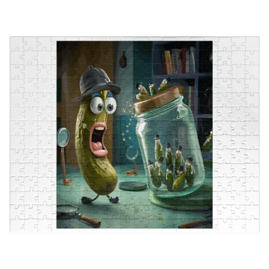 Funny Pickle Surprise Cucumber Pickles Jigsaw Puzzles