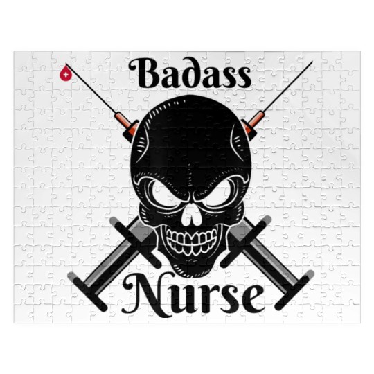 Badass Nurse Nursing student Jigsaw Puzzles