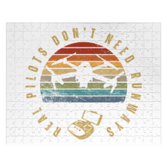 Quadcopter Real Pilots Don't Need Runways Funny Jigsaw Puzzles