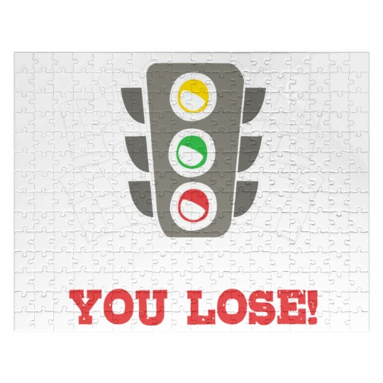 You Snooze You Lose Funny Race Day Drag Racing Jigsaw Puzzles