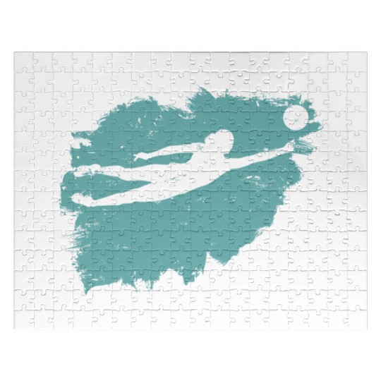 Volleyball Beach Grunge Vintage Jigsaw Puzzles