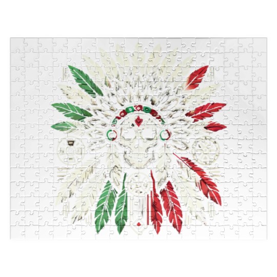 Aztec Warrior Indigenous Mexican Aztec Jaguar Jigsaw Puzzles