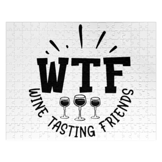 WTF Wine Tasting Friends Jigsaw Puzzles