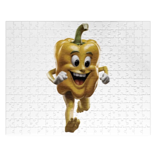 Yellow Bell Pepper Running Realistic Jigsaw Puzzles