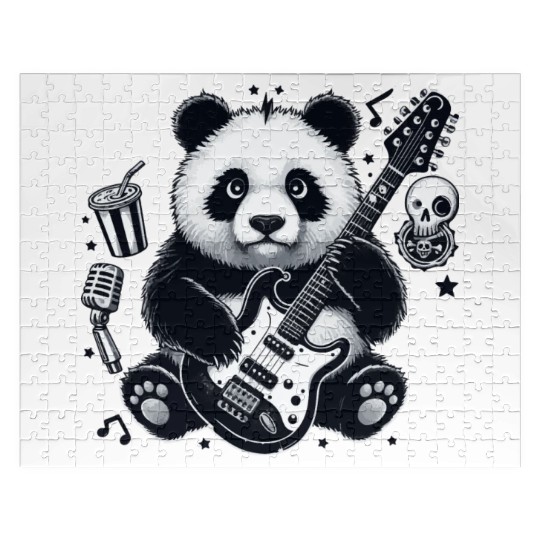 Panda guitar Jigsaw Puzzles