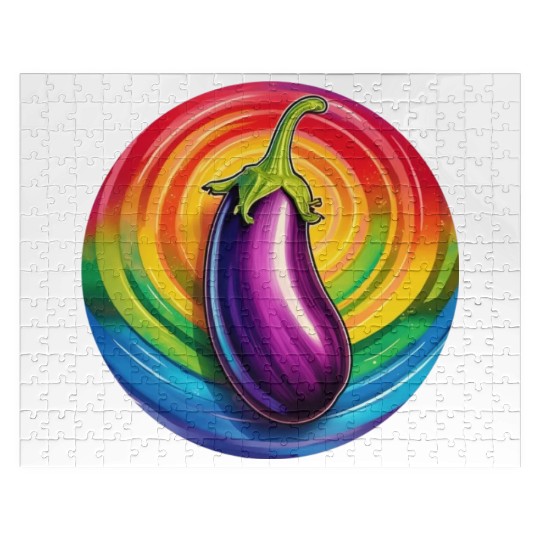 LGBTQ Eggplant Jigsaw Puzzles