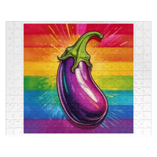 LGBTQ Eggplant Jigsaw Puzzles