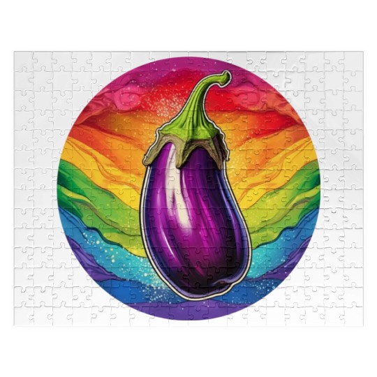 LGBTQ Eggplant Jigsaw Puzzles