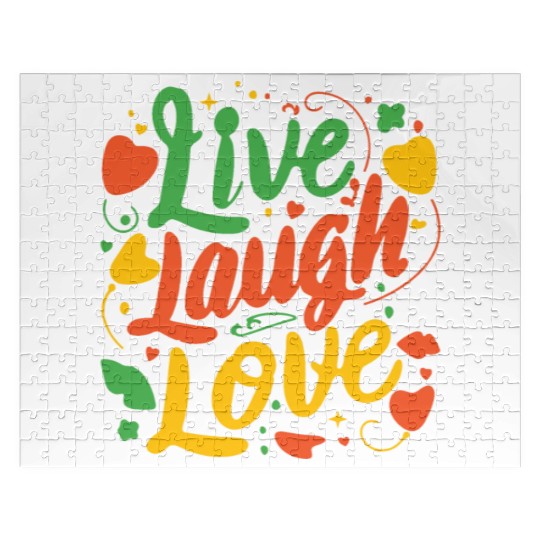 live laugh love Jigsaw Puzzles