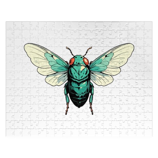Cicada Insect Animal Lover Funny Design Jigsaw Puzzles
