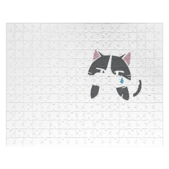 Gothic Emo Cat Design For Cat Lovers And Jigsaw Puzzles