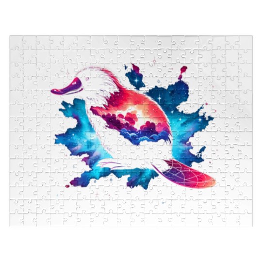 Cool Platypus Galaxy Space Art Jigsaw Puzzles