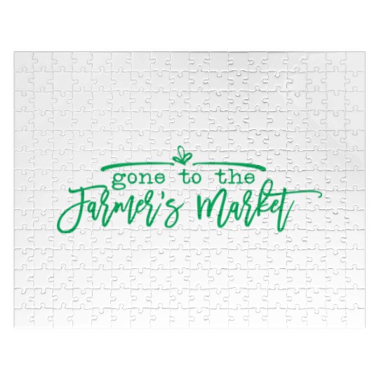 Gone To The Farmers Market Village Jigsaw Puzzles