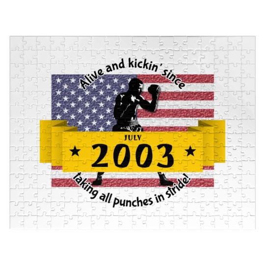 21st birthday Alive and kickin since 07/2003 Jigsaw Puzzles