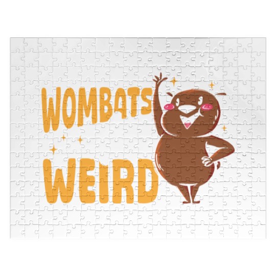 Wombats Are Weird Wombat Merch Jigsaw Puzzles