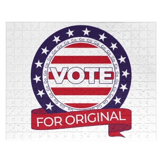 Election design USA Flag gift election campaign Jigsaw Puzzles