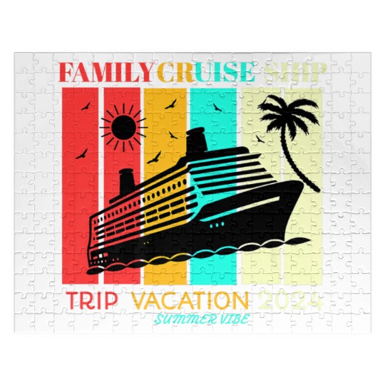 Family Cruise Ship Vacation Trip Jigsaw Puzzles