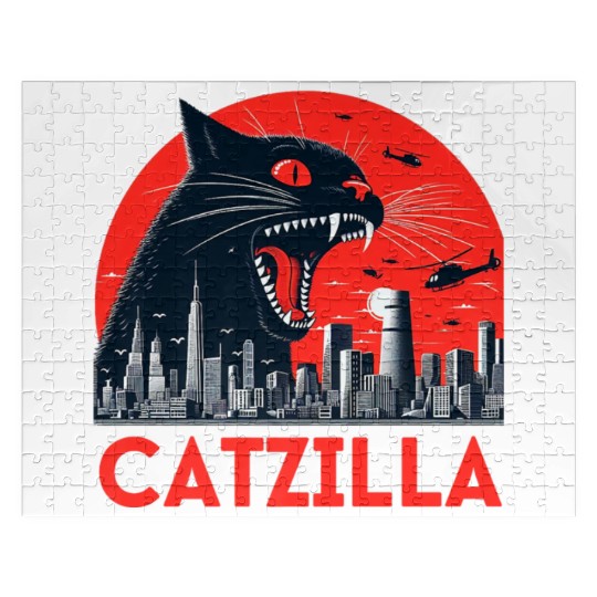 Catzilla Cat Japanese Premium Jigsaw Puzzles