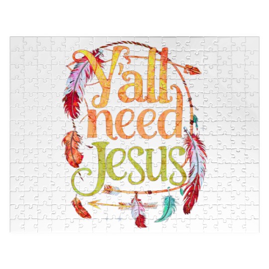 Yall Jesus Christian Faith Religious Jigsaw Puzzles
