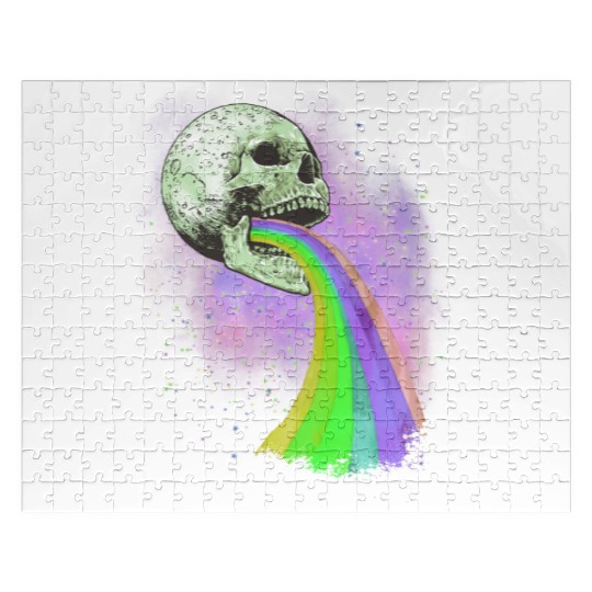 Goth Rock Satan Unicorn Festivals Death Metal Jigsaw Puzzles