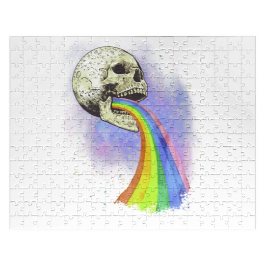 Goth Rock Satan Unicorn Festivals Death Metal Jigsaw Puzzles