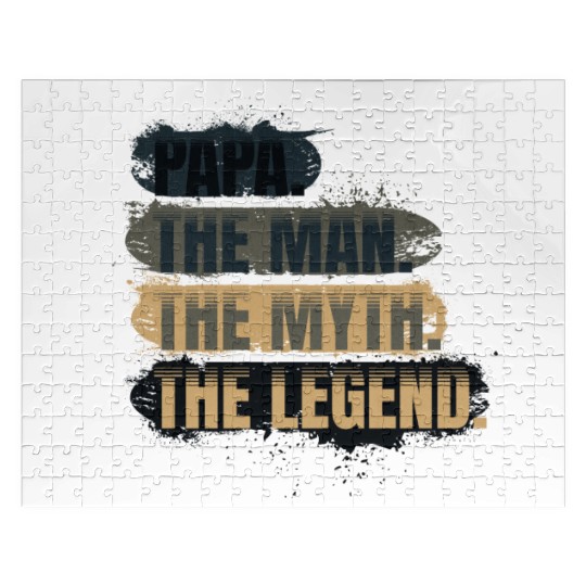 Papa the man the myth the legend gift Jigsaw Puzzles