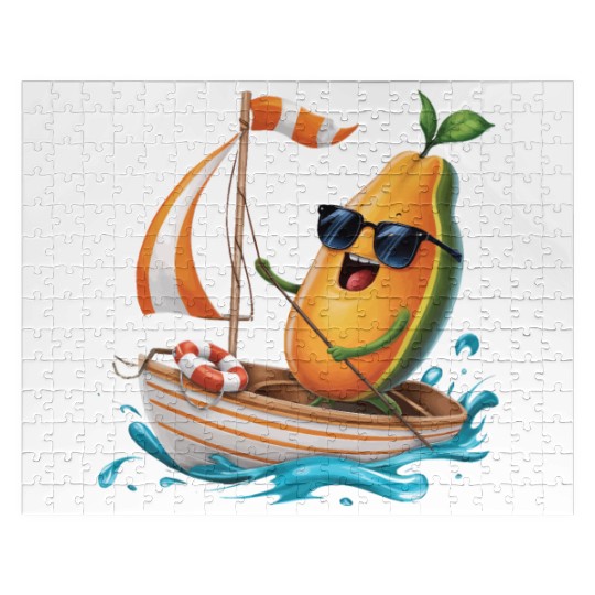 Fruit Boating Papaya Jigsaw Puzzles