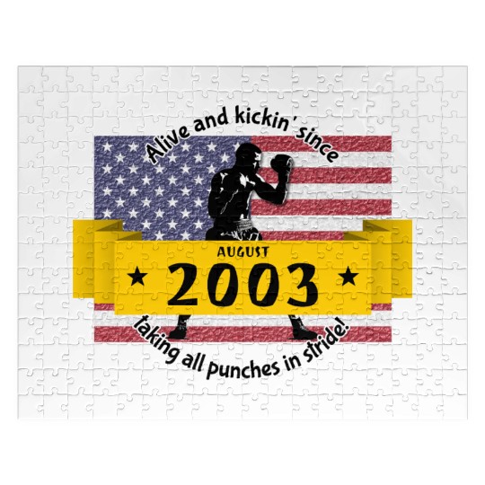 21st birthday Alive and kickin since 08/2003 Jigsaw Puzzles