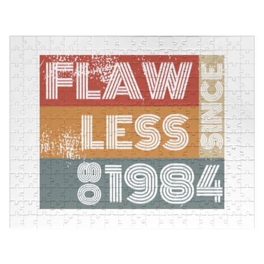 40th birthday Flawless since 08/1984 Jigsaw Puzzles