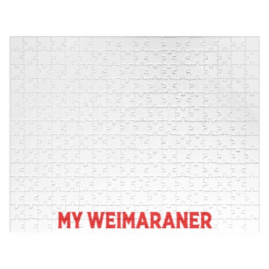 Weimaraner Dog Lover Pet I Love My Weimaraner Jigsaw Puzzles