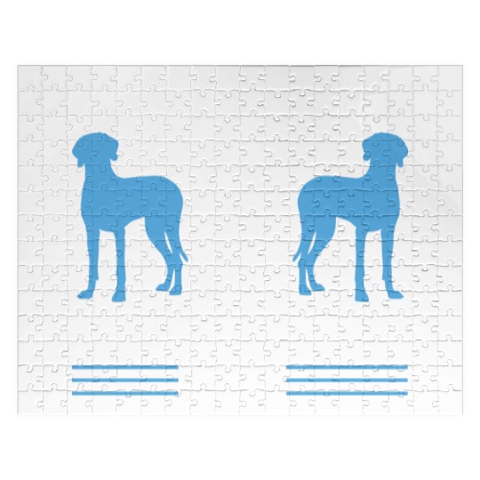 Weimaraner Dog Pun Pet Owner Funny Weimaraner Jigsaw Puzzles