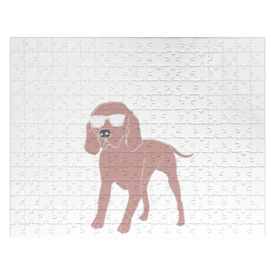 Dog With Sunglasses Anatomy Of A Weimaraner Jigsaw Puzzles
