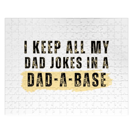 Funny dad jokes from son or daughter fathers day Jigsaw Puzzles