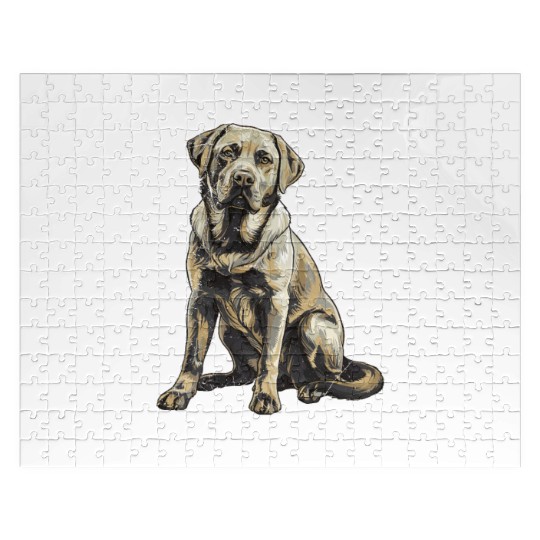 Labrador Owner I LOVE MY GOLDEN LAB Golden Jigsaw Puzzles